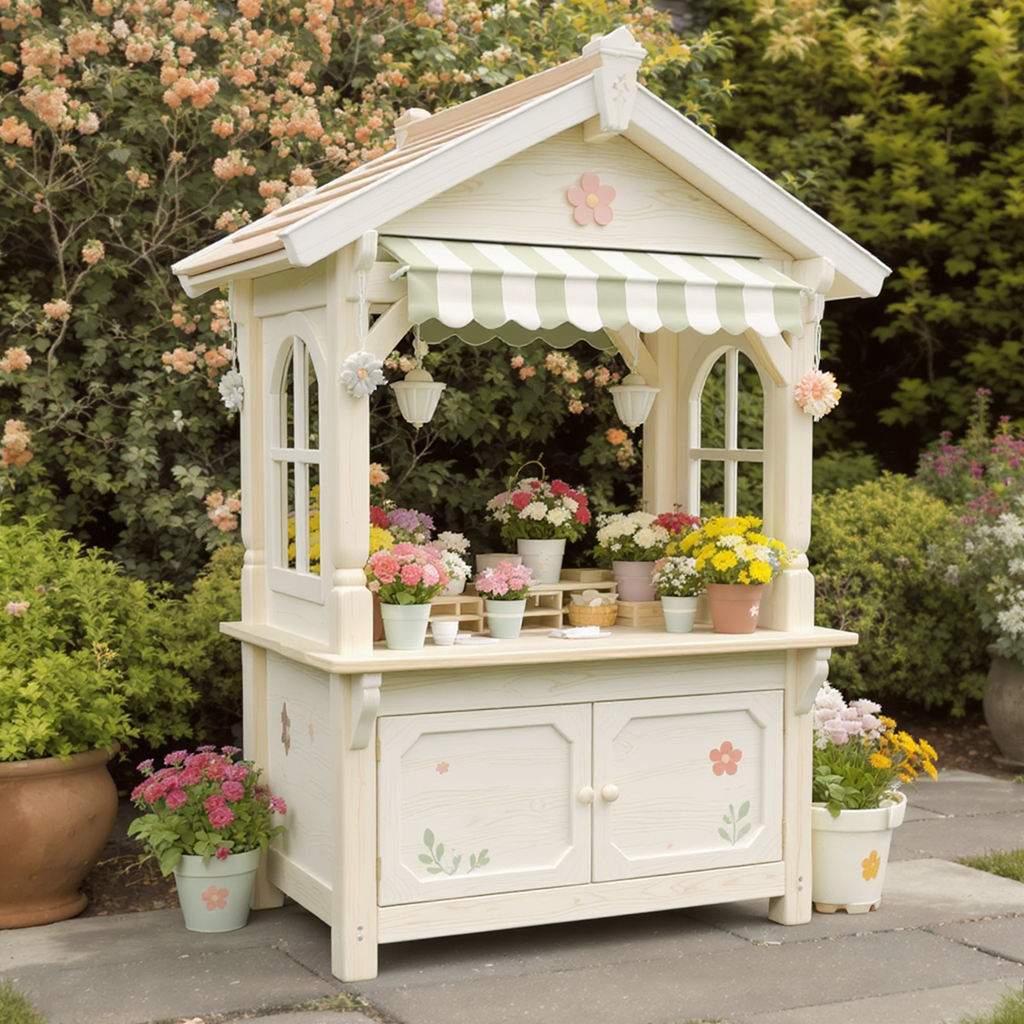 Flower Shop Outdoor Playhouse for Kids