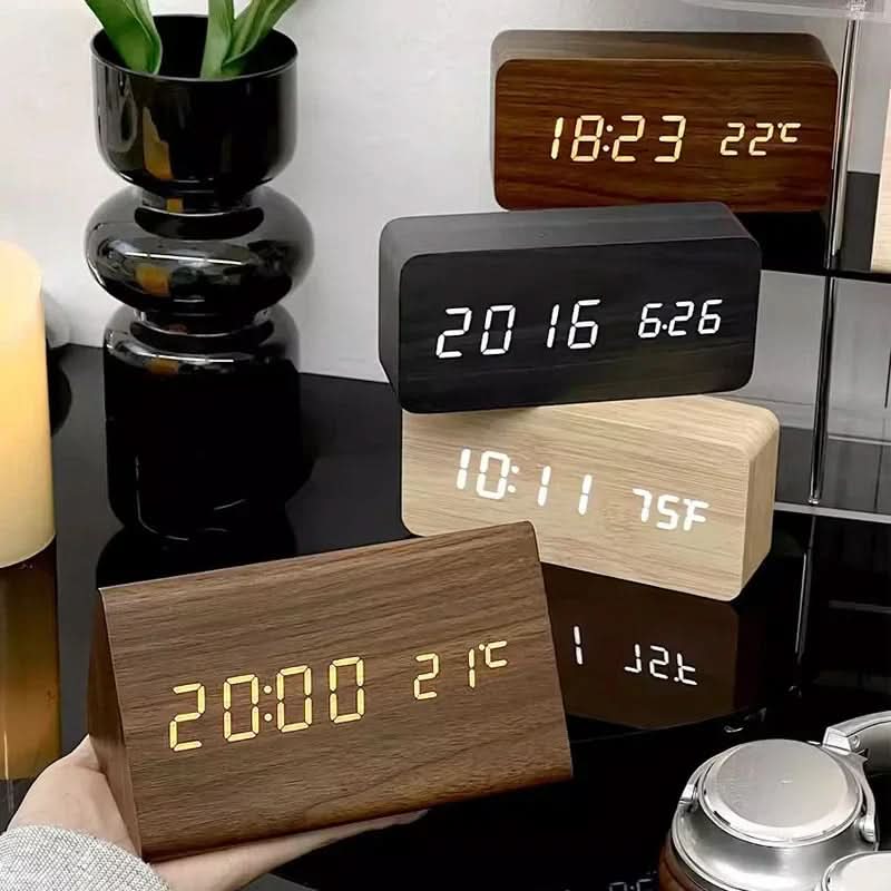 TIMEEMBER – LED Alarm Clock for Cozy Bedside Styling