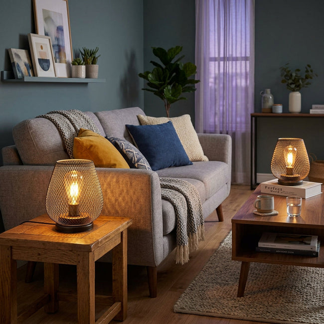 LANTEVIXA – Decorative Mesh Lantern for Cozy Home Ambience