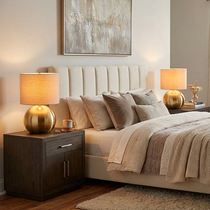 DUOORBENA – Matching Orb Lamps for Convenient Bedside Lighting