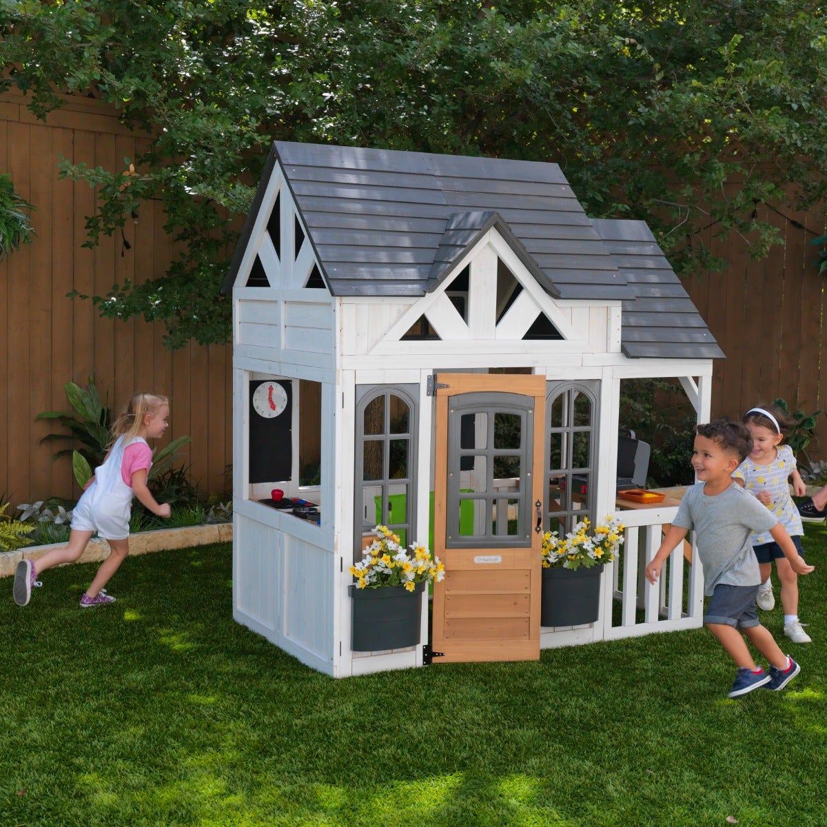 Outdoor Playhouse with Magnetic Details