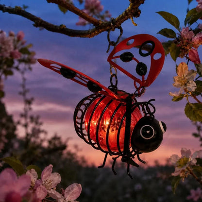 SUNHIVE – Solar Hanging Bee Lamp for Easy Garden Glow