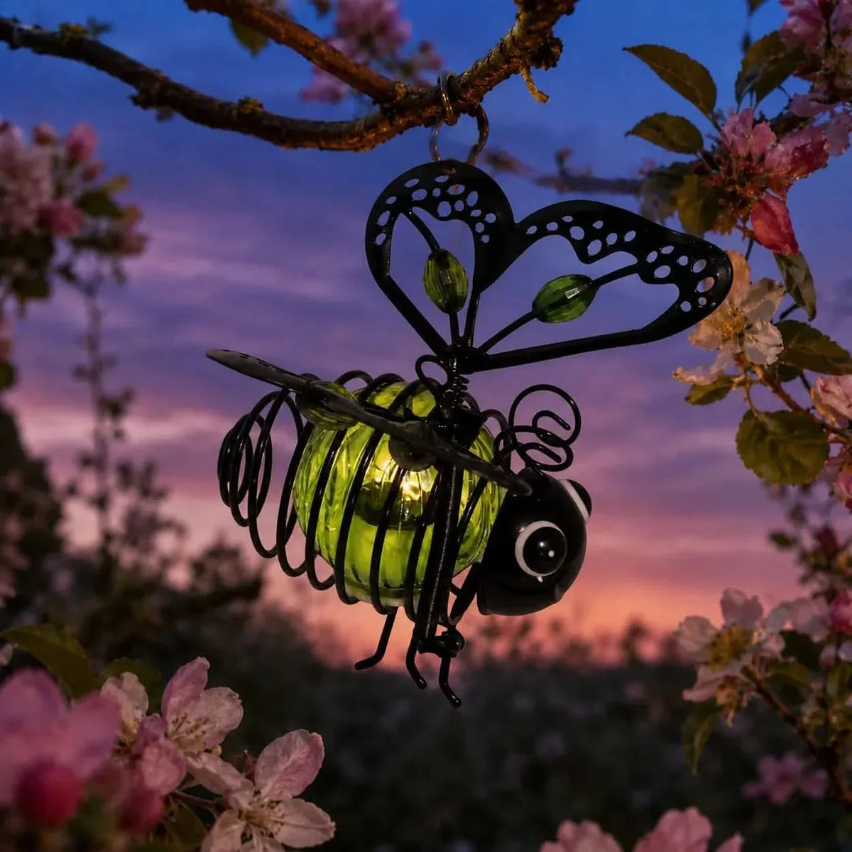 SUNHIVE – Solar Hanging Bee Lamp for Easy Garden Glow