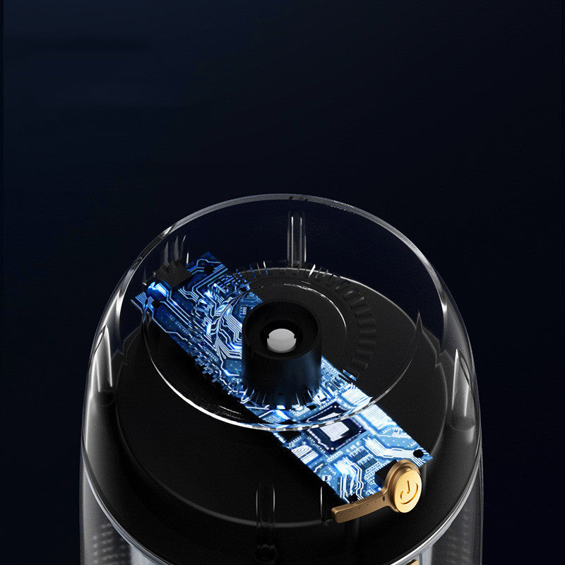 Cutaway view of the humidifier showing the internal circuit board