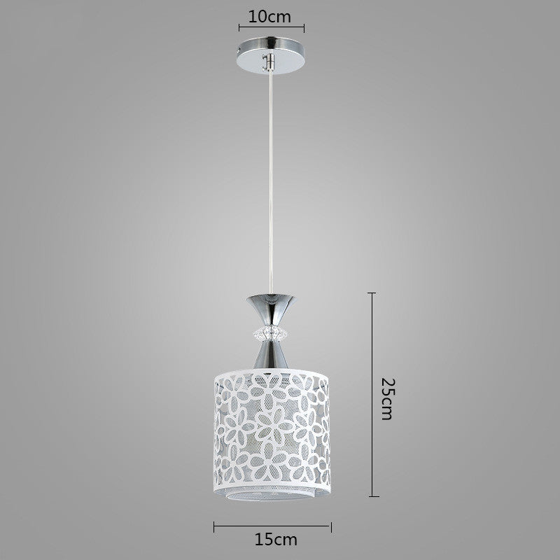 Diagram of the cylinder pendant with the canopy and cord shown