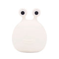 White silicone slug night light with large eyes, plain background